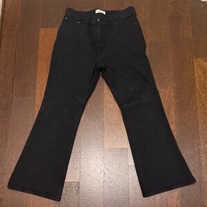 Abercrombie & Fitch Black Flare Jeans - High Rise Wide Leg